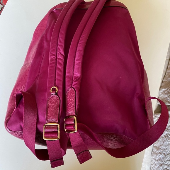 Coach Outlet Backpack Purple Front Pocket Zipper - Picture 4 of 11